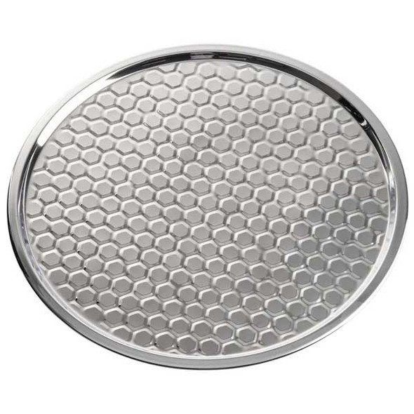 Tablecraft 12846 Hive Collection 16" Round Serving Tray, Honeycomb, SS