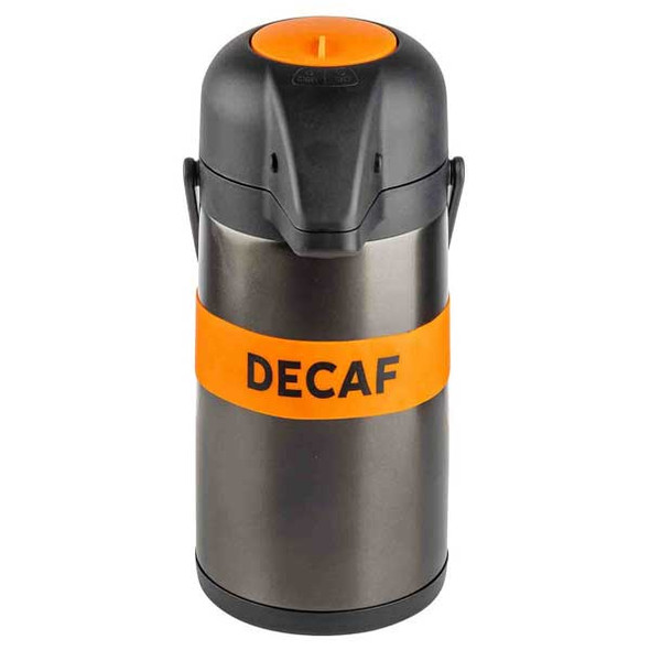 Tablecraft 13091 "Decaf" Airpot Band, Orange, Silicone