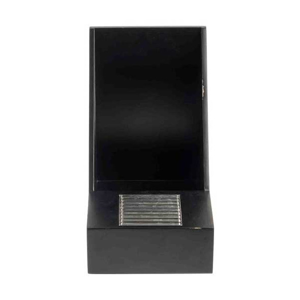 Tablecraft 12644 Single Airpot Rack w/Drip Tray, Black Wood