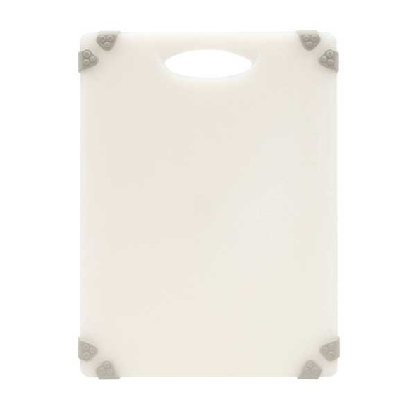 Tablecraft CBGW912AWH Grippy 12" x 9" Cutting Board, White