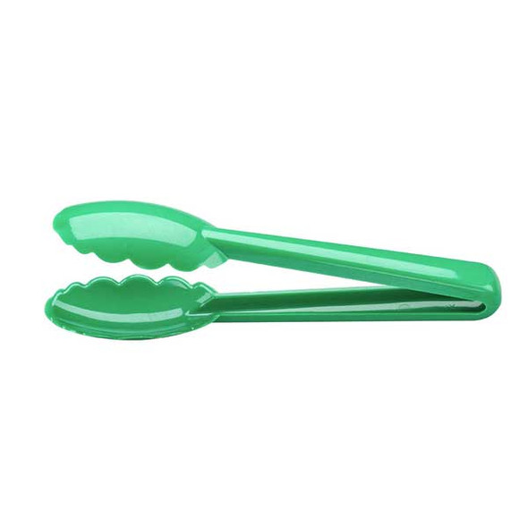 Mercer Culinary M35100GR Hell's Tools 9 1/2" Utility Tongs, Green