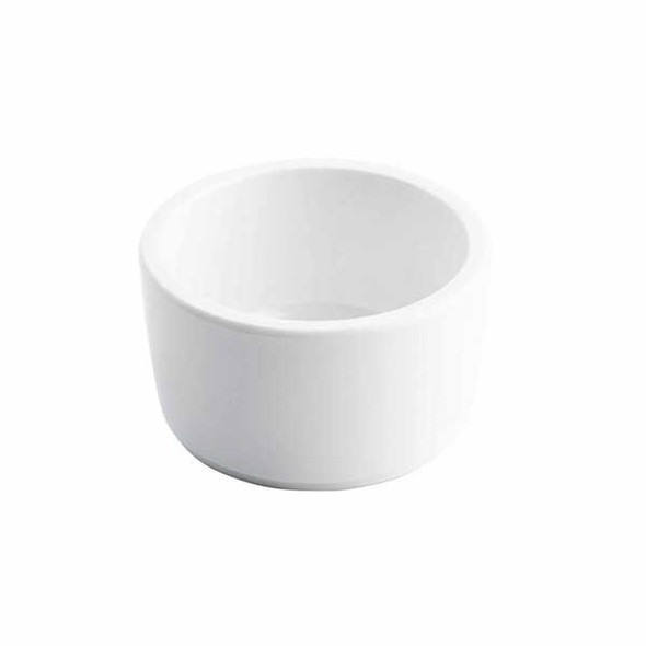 Tablecraft 11407 2 oz. Round Ramekin, Melamine, White