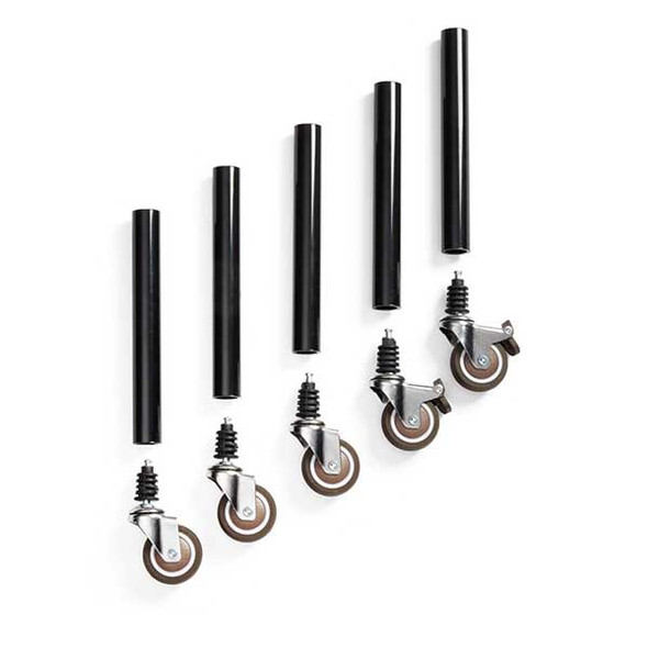 American Metalcraft BBCS5 Buffetboost Collection Caster & Riser Set for BBTRAY6