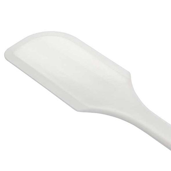 Matfer Bourgeat 113501 Exoglass 13-3/4" High Temp Flat Beveled Spatula, White