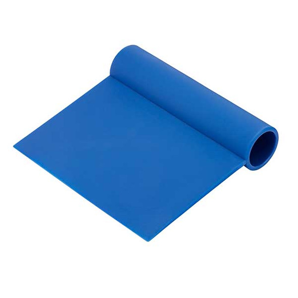 Matfer Bourgeat 112825 Exoglass 4-1/2" x 3-1/8" Dough Cutter/Bench Knife, Blue