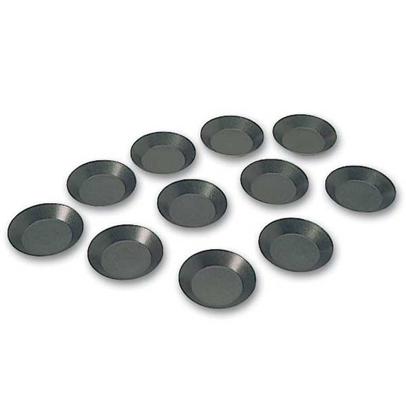Matfer Bourgeat 332671 Exopan 1-3/4" Tartlet Mold, Non-Stick, Round, Steel - 25/Pack