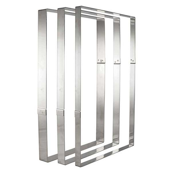 Matfer Bourgeat 371003 Stainless Steel Rectangular Frame, 22 3/4"x15"x1 3/8"