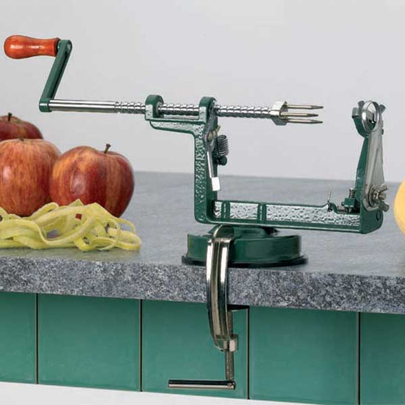 Matfer Bourgeat 215155 Small Apple Peeler/Slicer/Corer w/ Suction Cup