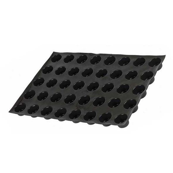 Matfer Bourgeat 336023 Demarle Flexipan Origine Mini Muffin/Cupcake Mold Sheet, 2", 40 cavities