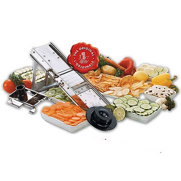 Matfer Bourgeat 215030-035 Bron Coucke Mandoline 5-Piece Set, Stainless Steel