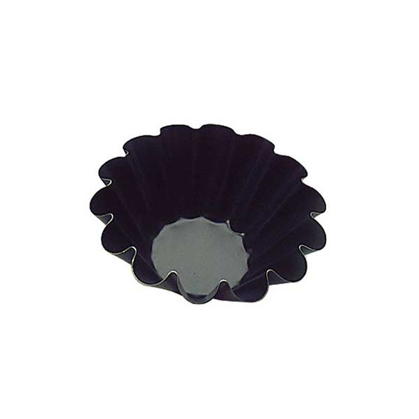 Matfer Bourgeat 330134 Exopan Steel Brioche Mold, Nonstick, 14 Flute, 6 1/3"