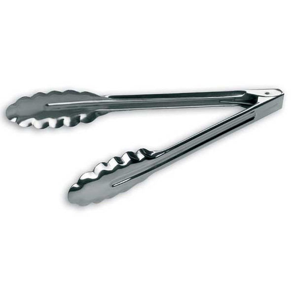Matfer Bourgeat 652015 All-Purpose Stainless Steel Tongs, 9 1/2"