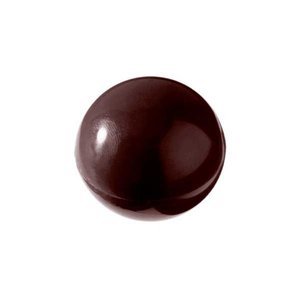 Matfer Bourgeat 380154 Polycarbonate Half Spheres Chocolate Mold Sheet, 2 3/4", 6 cavities