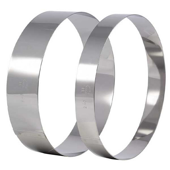 Matfer Bourgeat 371801 4-3/4" Ice Cream/Cake Ring, Round, Stainless Steel