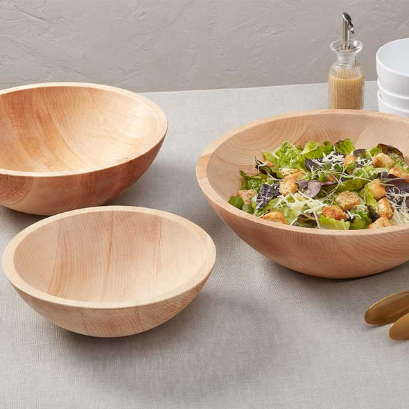 American Metalcraft LWB9 Lyselle Collection 42 oz. Bowl, Maple Wood