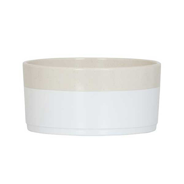 Cal-Mil 26132-7-139 Sorelle 48 oz. White and Ivory Speckle Bowl