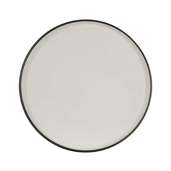 Cal-Mil 22017-12-13103 Hudson 12" Black and Ivory Plate