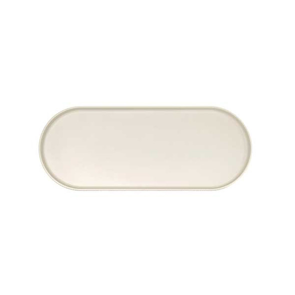 Cal-Mil 26107-208-103 Arista 20" x 8" Oval Platter, Melamine, Ivory