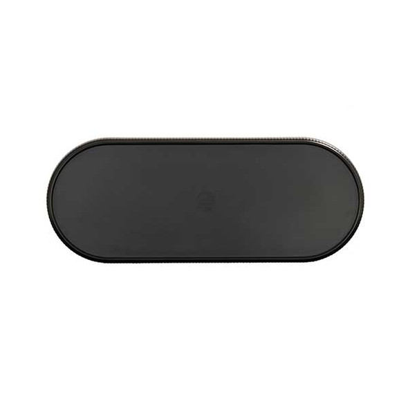 Cal-Mil 26107-208-13 Arista 20" x 8" Oval Platter, Melamine, Black