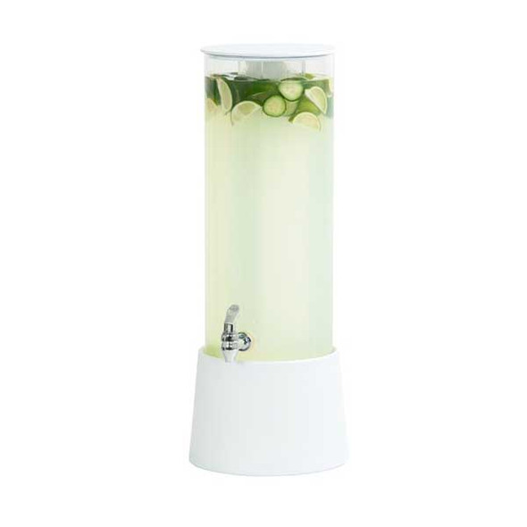 Cal-Mil 26135-3-15 Logan 3 Gallon White Melamine Beverage Dispenser, Ice