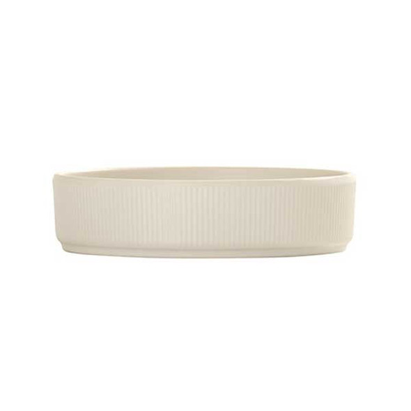 Cal-Mil 26107-6-15 Arista 6" Raised Rim Plate, Melamine, White