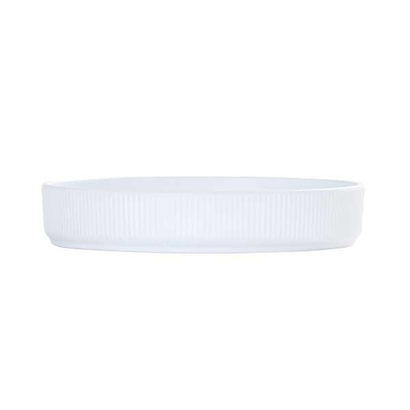 Cal-Mil 26107-8-15 Arista 8" Raised Rim Plate, Melamine, White