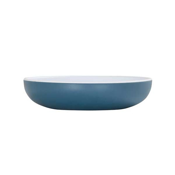 Cal-Mil 24106-6-11115 Sophie 16 oz. Stone Blue and White Bowl