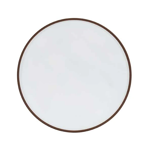 Cal-Mil 22026-10-89 Hudson Stoneware 10" Low Rim Melamine Plate