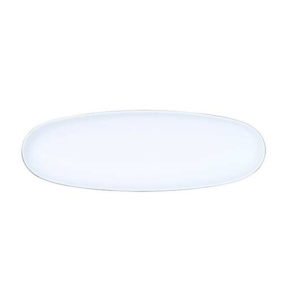 Cal-Mil 24106-618-11115 Sophie 6" x 18" Stone Blue and White Platter