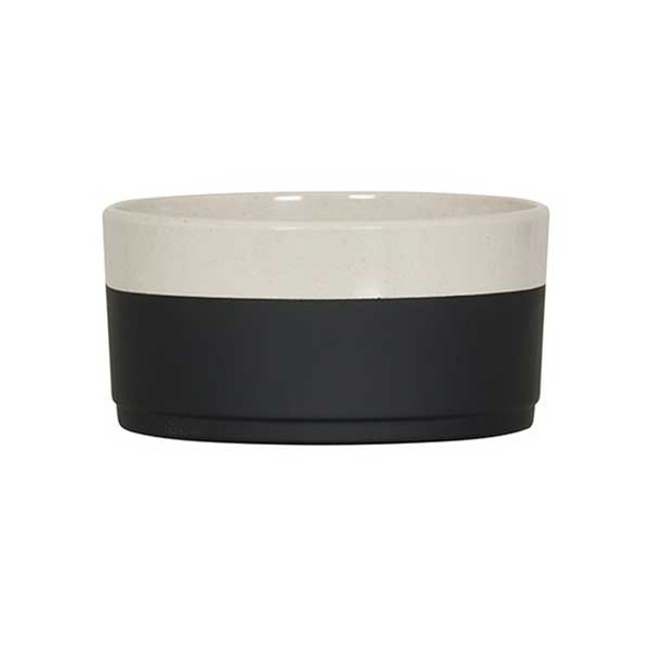 Cal-Mil 26132-6-138 Sorelle 30 oz. Black and Ivory Speckle Bowl