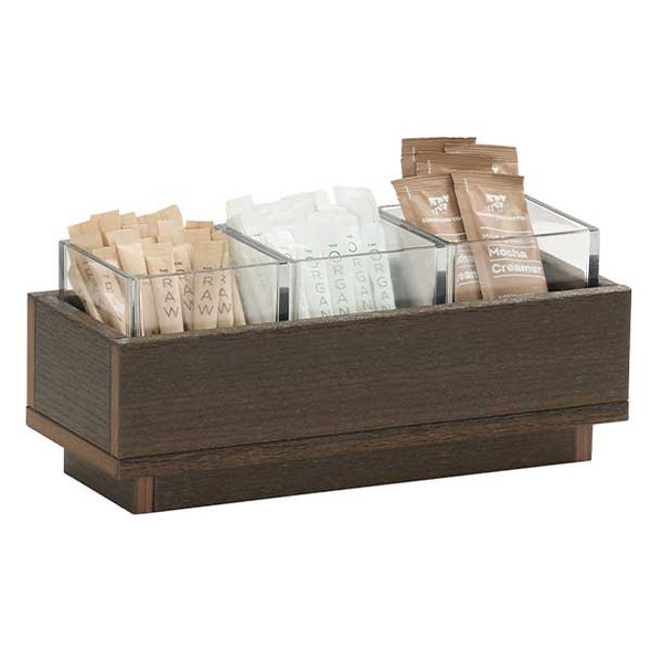 Cal-Mil 28616-140 Vista 3 Jar Display, Mocha