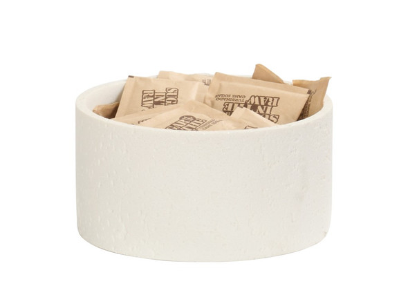 Cal-Mil 28004-3-103 Resin Ivory 6" x 3" Reversible Riser