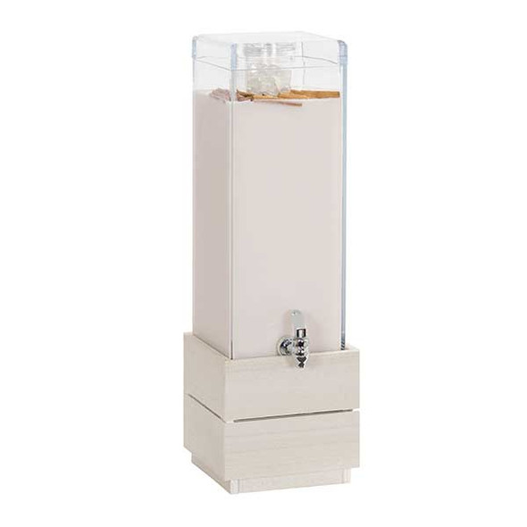 Cal-Mil 28605-3-141 Vista 3 gal. Beverage Dispenser, Ice Chamber, Square, Coastal