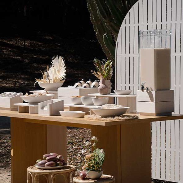 Cal-Mil 28605-3-141 Vista Square 3 Gallon Coastal Beverage Dispenser, Ice