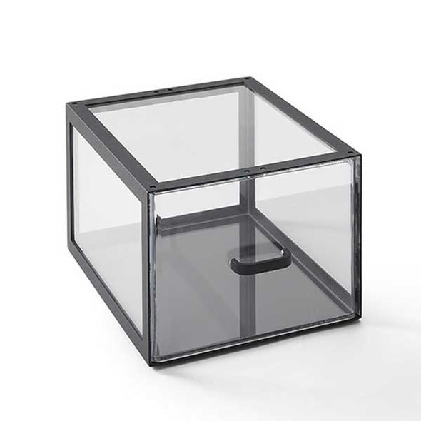 American Metalcraft TDC10 Black Twilight Modular Case, Half Size, Matte Black