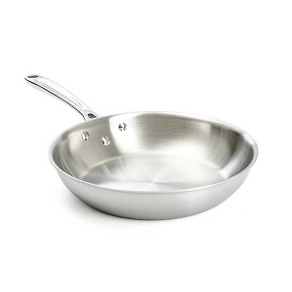 Browne 5724153 Thermalloy 9-1/2" Fry Pan, Tri-Ply, ProGrip Handle, 18/8 Stainless Steel