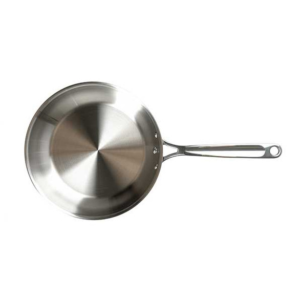 Browne 5724153 Thermalloy 9-1/2" Fry Pan, Tri-Ply, ProGrip Handle, 18/8 Stainless Steel