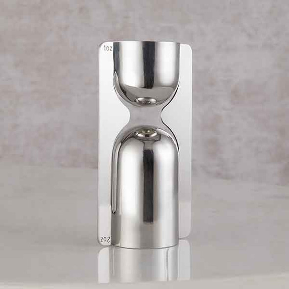 American Metalcraft JSH12 Vesper Collection 1 oz. x 2 oz. Jigger, Stainless Steel