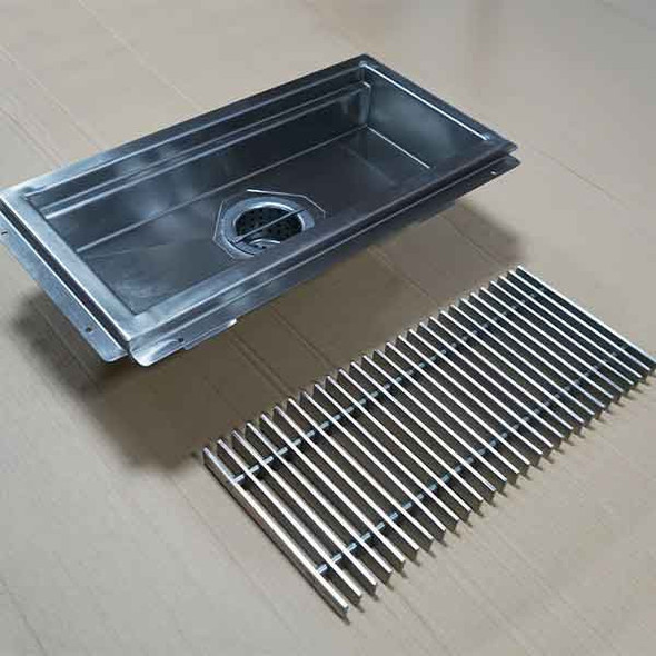 Winholt FLRTRGH-1260H4-14GA Floor Trough 12"W x 60"L, Stainless Steel