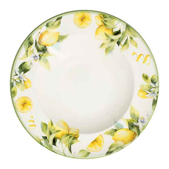 Mikasa 5337739 Sorrento 11" Miro Deep Plate, Yellow - Top View