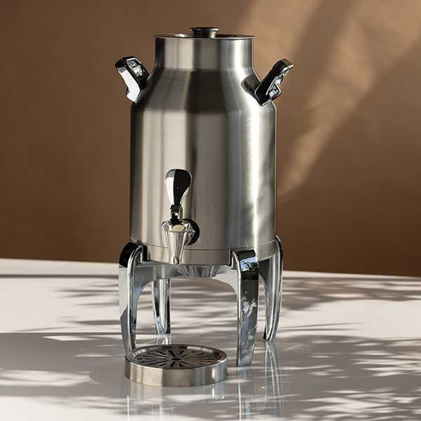 Service Ideas DD15BSMD Thermo-Urn 1.5 gal. Dairy Dispenser, Round