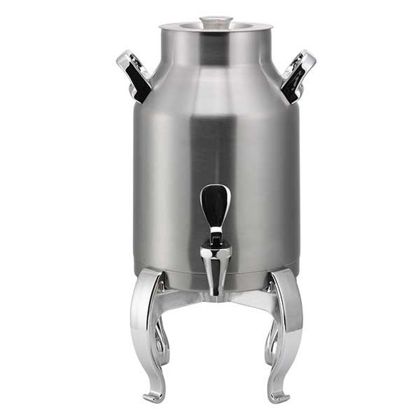 Service Ideas DD15BSRG Thermo-Urn 1.5 Gallon Dairy Dispenser, Regal Leg Stand, Brushed Stainless