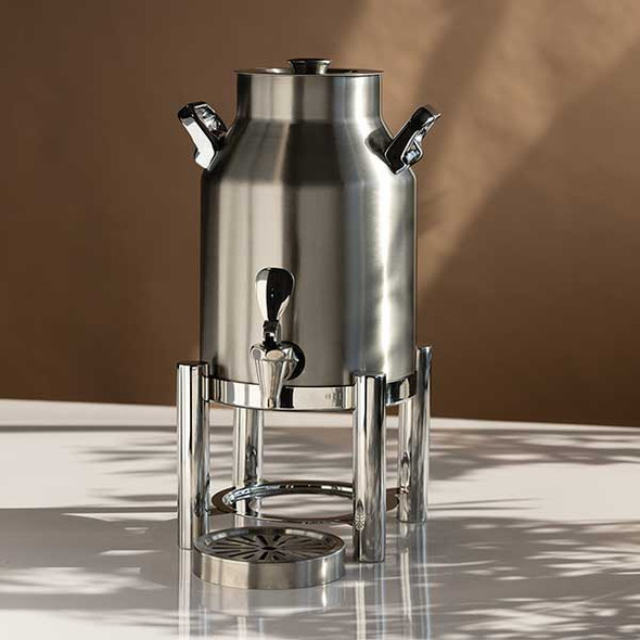 Service Ideas DD15BSSTD Thermo-Urn 1.5 Gallon Dairy Dispenser, Essential Stand, Brushed Stainless