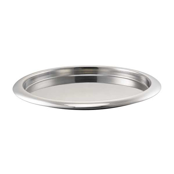 Service Ideas TR119RIPS 11" Non-Slip Tray, Removable Insert, Polished Stainless