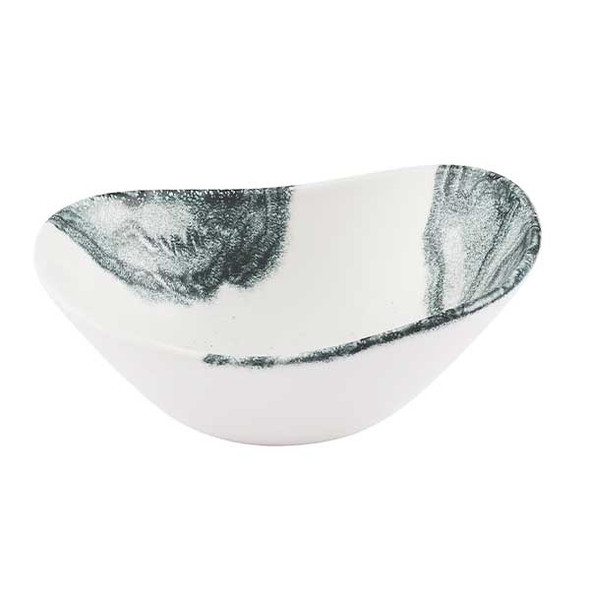 Churchill TDBKOBO71 Inked Tide 12 oz. Opal Organic Bowl, Ceramic, Black