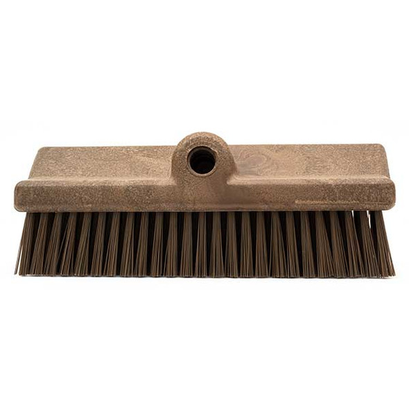 Carlisle 40423EC01 Sparta 10" Floor Scrub Brush Head, Brown