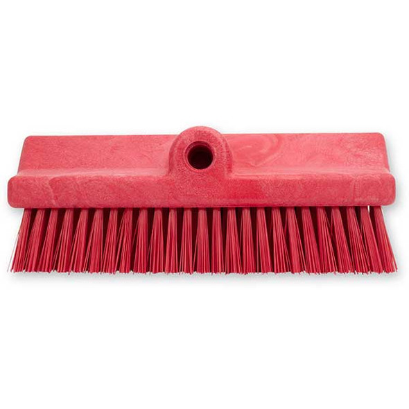 Carlisle 40423EC05 Sparta 10" Floor Scrub Brush Head, Red