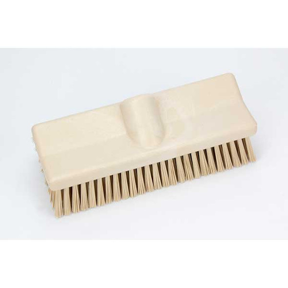 Carlisle 40423EC25 Sparta 10" Floor Scrub Brush Head, Tan