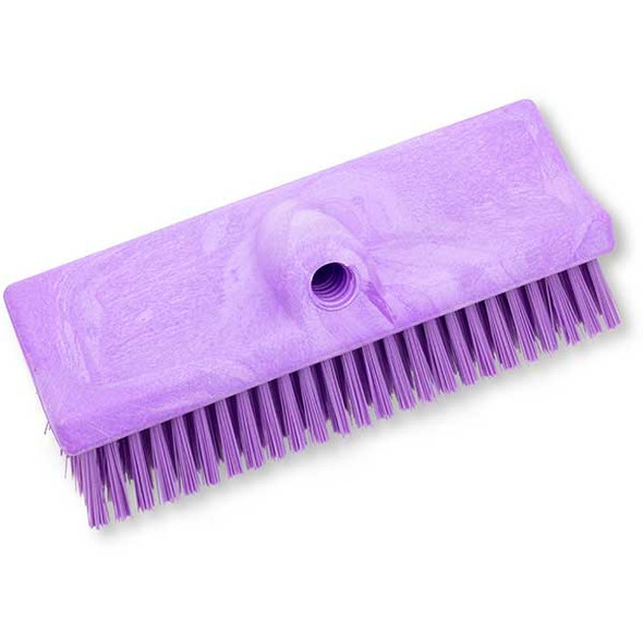 Carlisle 40423EC68 Sparta 10" Floor Scrub Brush Head, Purple
