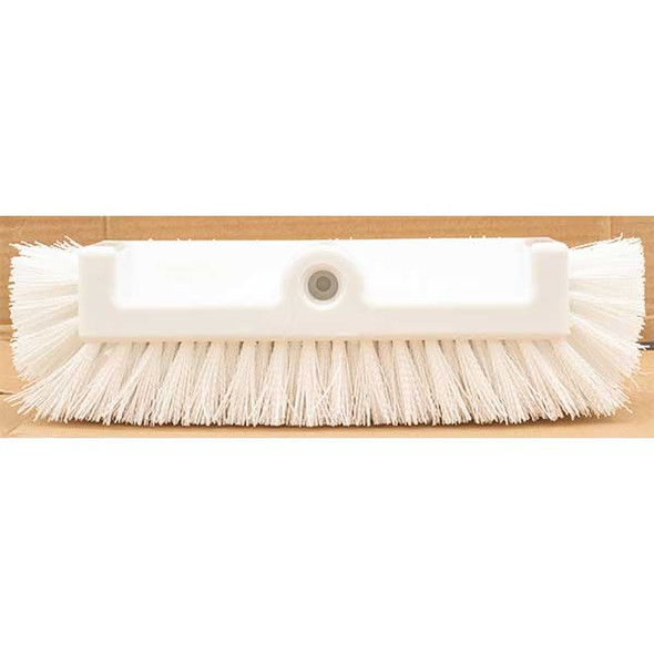 Carlisle 40422EC02 Sparta 12" Floor Scrub Brush Head, End Bristles, White